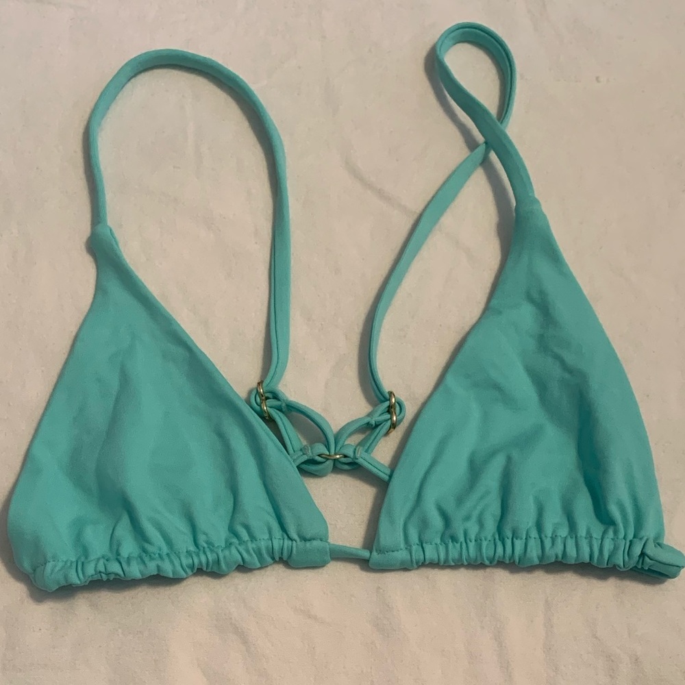 Aqua Triangle Bikini Top